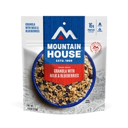 Mountain House: Granola with Milk & Blueberries