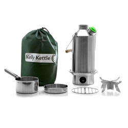 Kelly Kettle Base Camp LARGE STAINLESS STEEL - Basic Kit