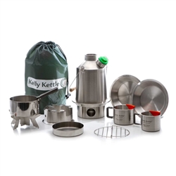 Kelly Kettle SCOUT MEDIUM STAINLESS STEEL - Ultimate Kit