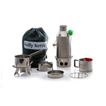 Kelly Kettle TREKKER SMALL STAINLESS STEEL - Expanded Kit