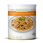 Southwestern Style Pork and Rice: Freeze-Dried Case of 6