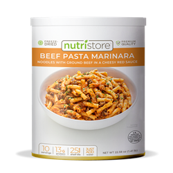 Beef Pasta Marinara: Freeze-Dried Case of 6