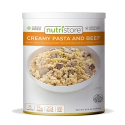 Creamy Pasta and Beef: Freeze-Dried Case of 6