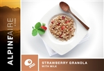 Strawberry Honey Granola with Milk