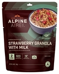 Strawberry Granola with Milk