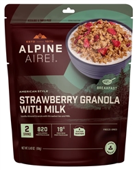 Strawberry Granola with Milk