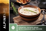 Country Potato Soup w/ Cheddar & Chives