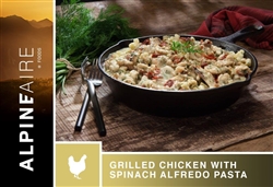 Grilled Chicken Spinach Alfredo Pasta
