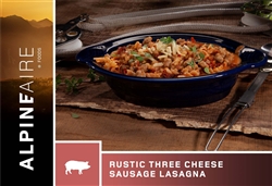 Rustic Three Cheese Sausage Lasagna