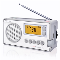 CCRadio SOLAR Digital AM, FM, Weather + Alert Wind-up Solar